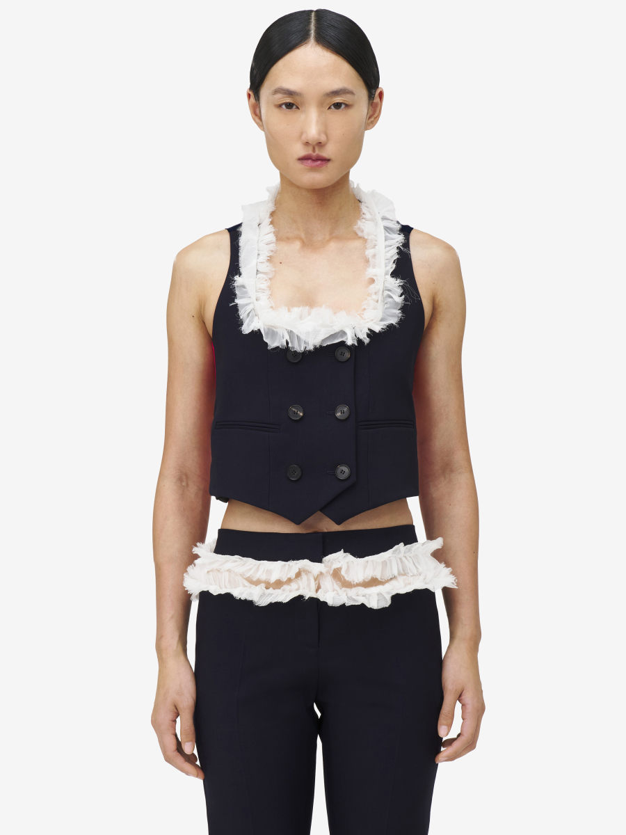 ALEXANDER MCQUEEN - Double-breasted Waistcoat - Item 832938QJADK4100